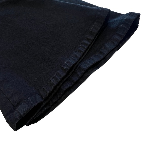 NYDJ Jeans Marilyn Straight Sparkle Bling Studded Pocket Black Silver 14P Petite - Picture 16 of 17